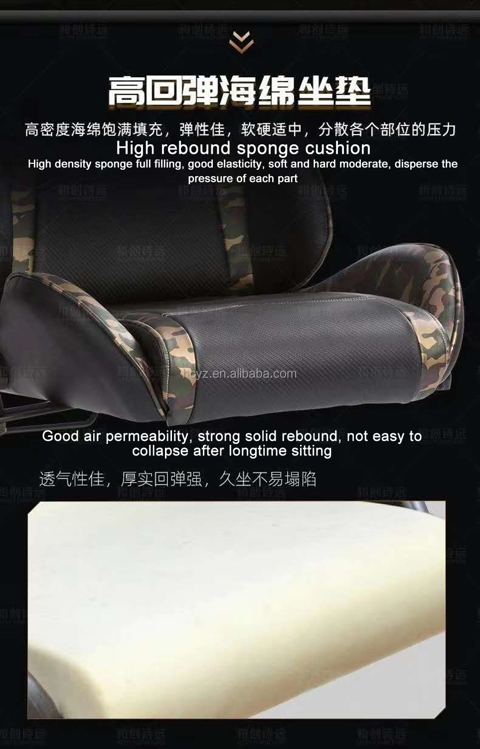Latest Traditional Design PC Racing Computer Reclining Silla Cadeira Gamer Chair