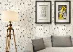 Leaf Pattern Embossed Vinyl Modern Removable Wallpaper Contemporary Wall