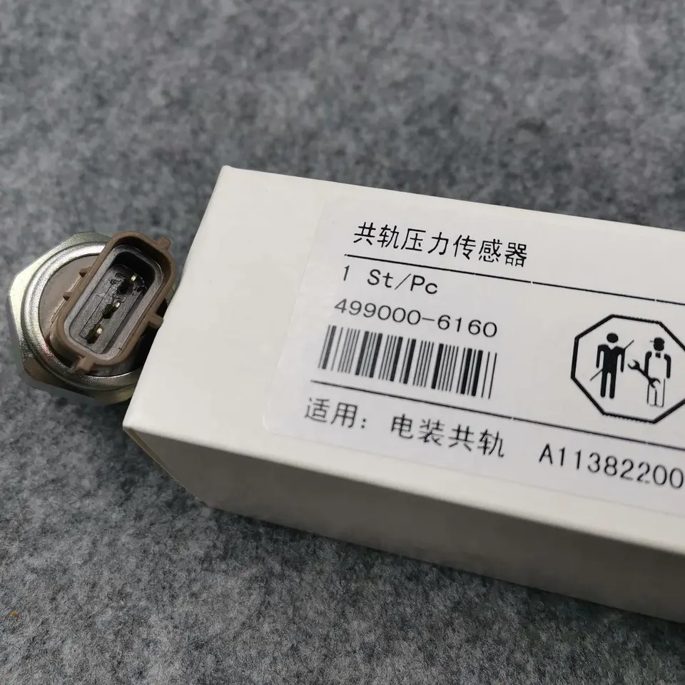 DENSO Common Rail Pressure Sensor 499000-6160 for ISUZU 4HK1 6HK1 Construction Machinery Parts OE NO. OEM STAND SIZE