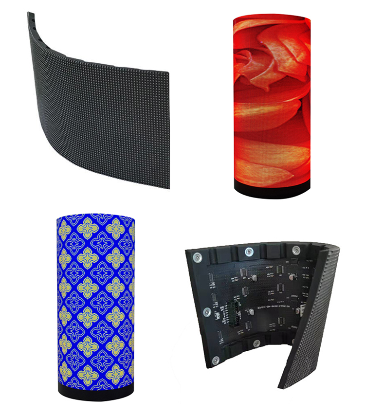 Curved SMD1515 2mm 360 Degree Led Display Flexible Led Video Wall