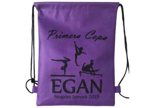 China Custom Non Woven Shopping Bag , Promotional Drawstring Cinch Backpack wholesale