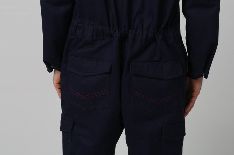 2 Way Brass Zipper Fire Retardant Workwear , 350gsm Flame Proof Overalls