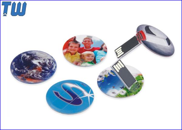 Quality Slim Round Card USB 8 GB Flash Drive High Printing Quality Best Price Best Service for sale