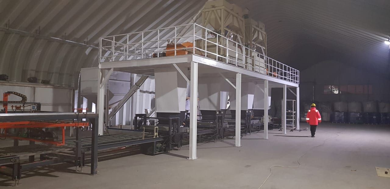 2000 Sheets Magnesium Oxide Sandwich Wall Board Production Line