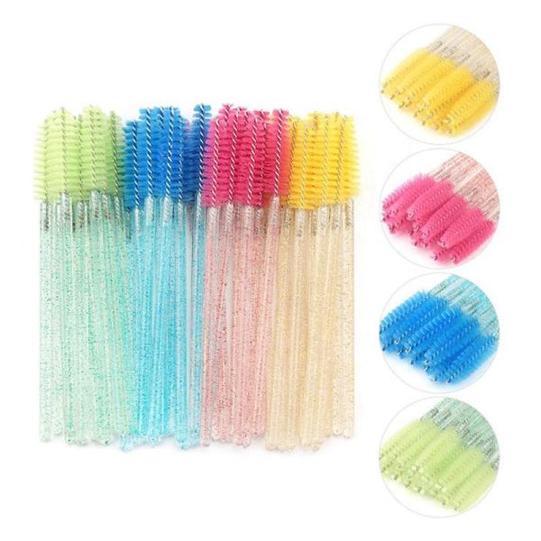 OEM Disposable Eyelash Extension Accessories Crystal Mascara Brush Eyelash Brush