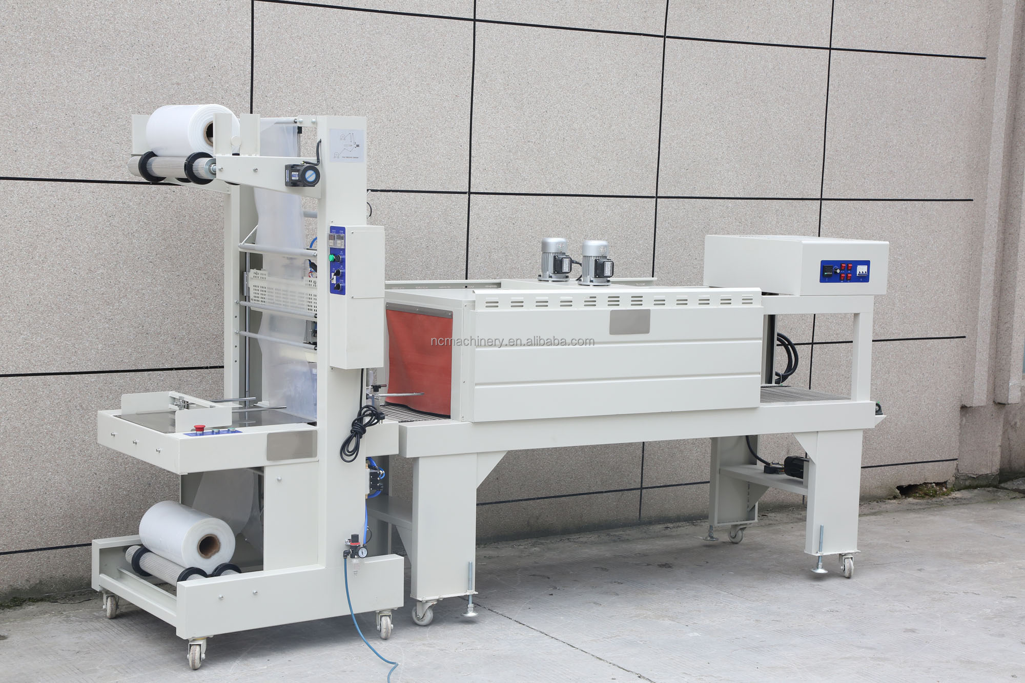 Plastic Film Thermal Hot Heat Tunnel Shrink Wrapping Machine with Max Speed 18m/min