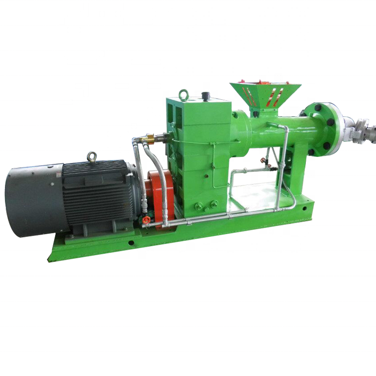 Cooling Water Pressure 0.2-0.3MPa Hot Feed Rubber Extruder for Inner Tube Manufacturing