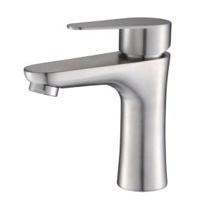 China Beautiful Polished Stainless Steel Basin Faucet Bathroom Basin Faucet CE ISO9001 wholesale