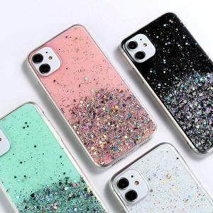 China Ultra Slim Shockproof Phone Cases Glitter Power Flexible For Iphone 12 wholesale