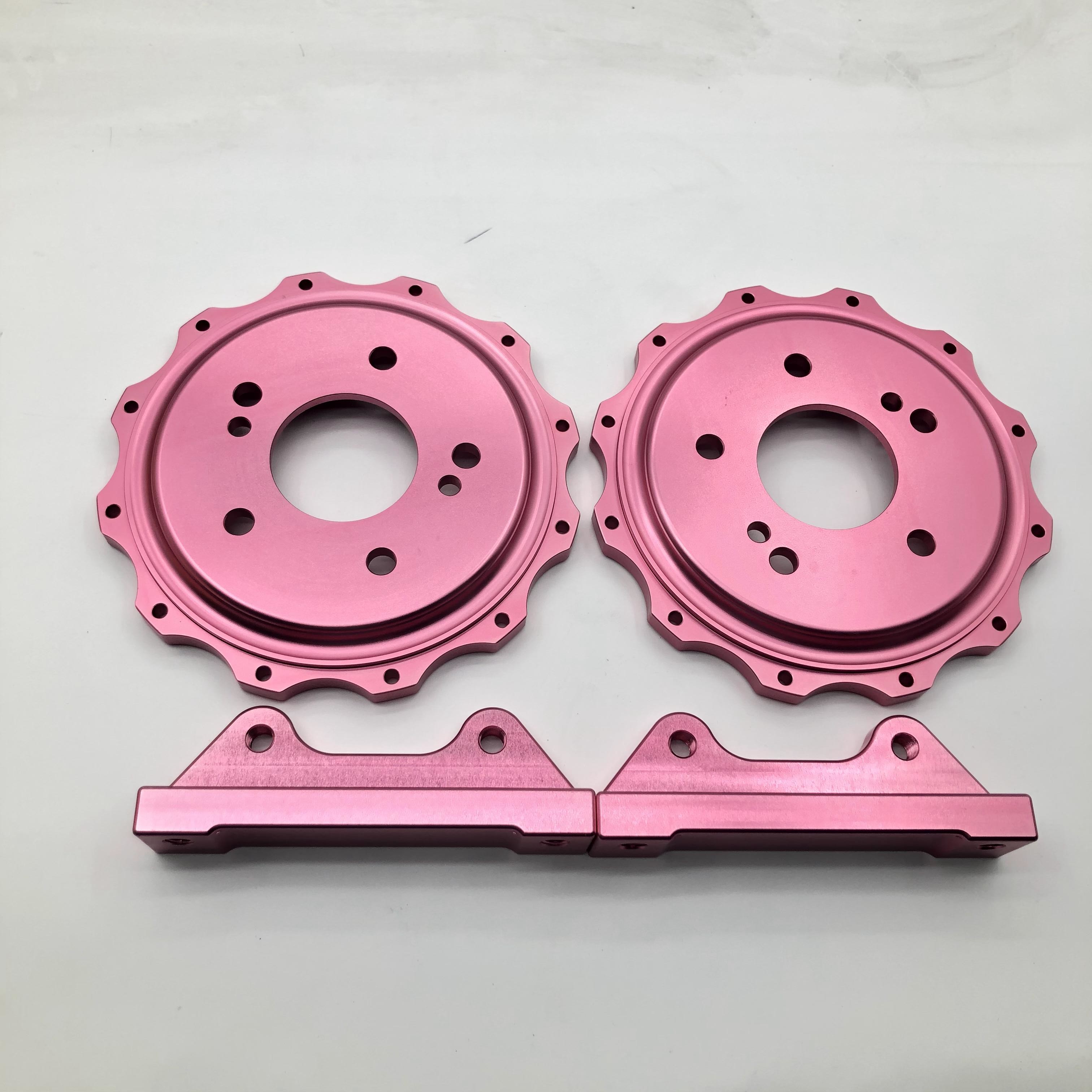 Aluminum 6061 Car Brake Bracket HV90 Customized Center Bell Bracket Bolts Kit