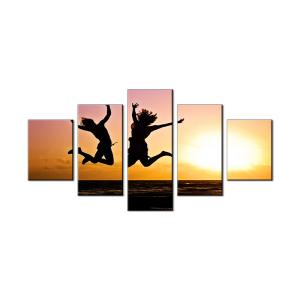 China Jumping Girl In The Sun canvas prints living room wall decoration office decor wholesale