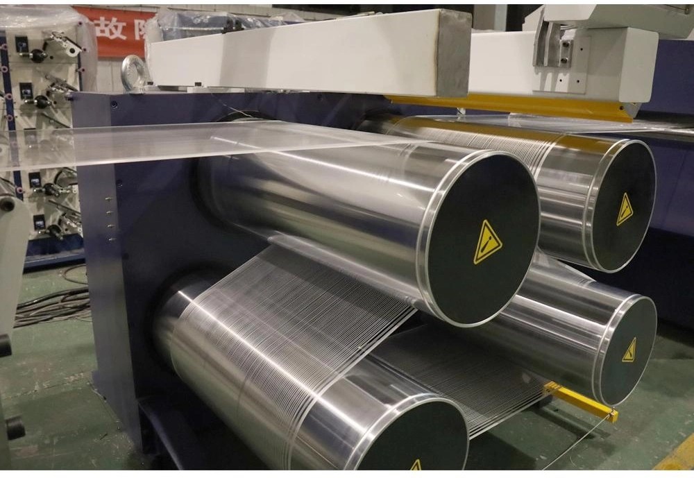 2000tex Plastic Tape Extrusion Line Extruding Flat Film Stretching Machine 4500 Kg/24hr