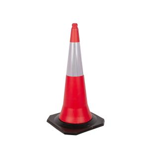 China 100cm Saudi Hot-selling Reflective Traffic Control Safety Road Cone wholesale