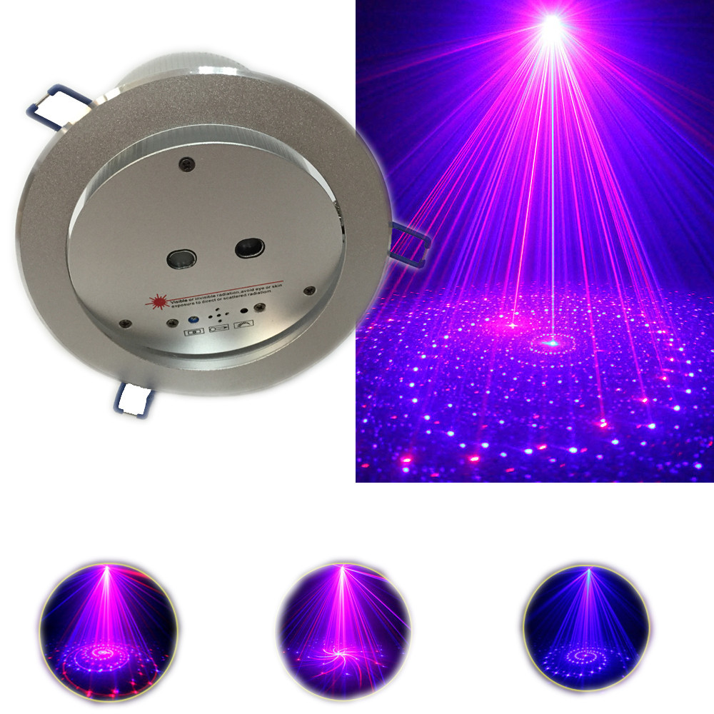 Double Holes Ceiling Laser Lights Sound Sensor With High Precision Stepper Motor Scanner