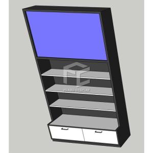 China 650*650mm Phone Display Cabinet Store 1100mm High Free Design wholesale