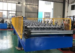 China 1220mm Width Galvanized Roof Metal Tile Making Machine Cr12 Blade wholesale
