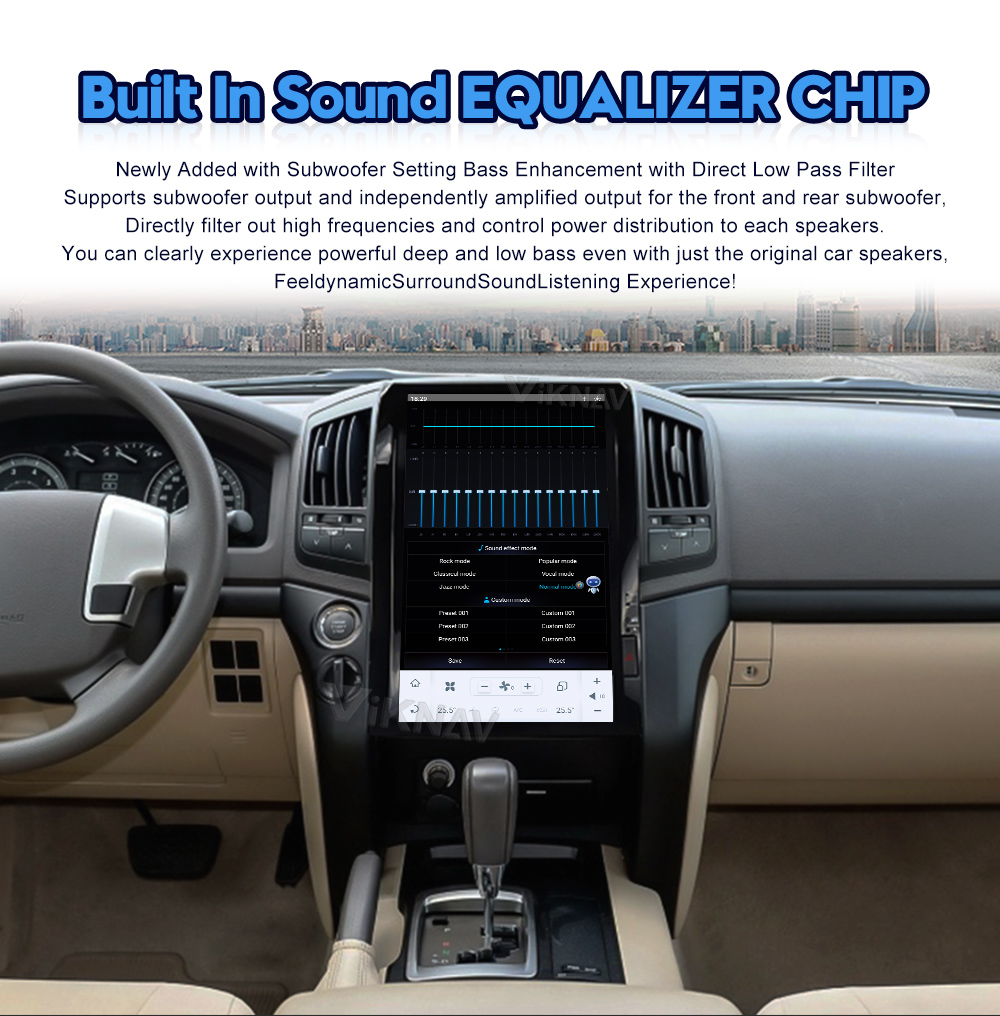 128G Android 11 Car Radio Multimedia Player For Toyota Land Cruiser 200 LC200