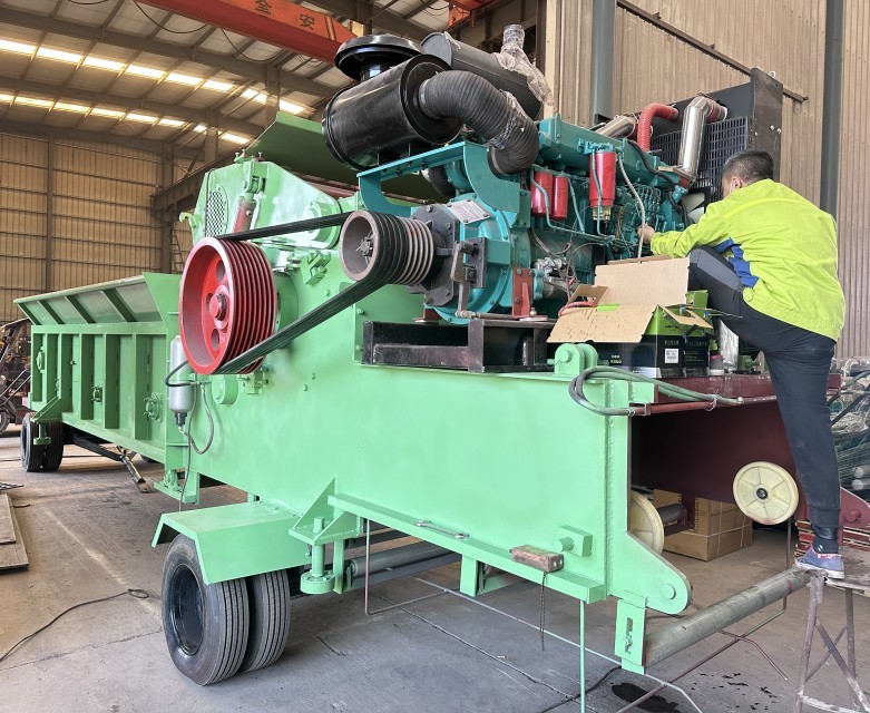 Wood Pallet Shredder Industrial Pallet Shredding Machine, Wood Shredder Pallet Crusher Grinder