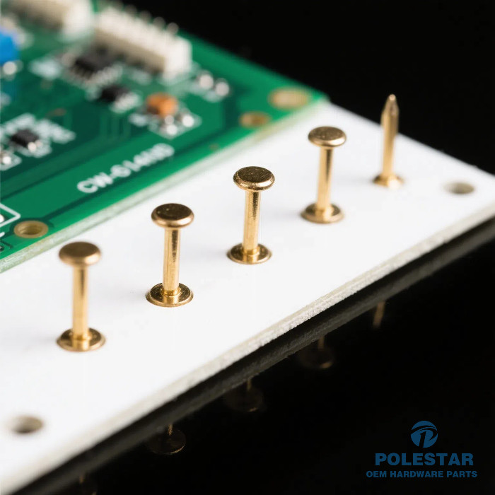 Custom Durable CW614N Brass PCB Panel Locating Pins Excellent Electrical Conductivity