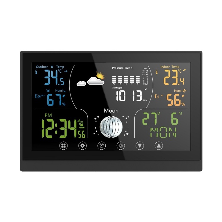 5V 3A Wireless Weather Station Digital Weather Thermometer With Pressure Sensor
