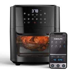 China 1800W White Air Fryer Ovens 12 Litre Digital Air Fryer Oil Free Wtih Wifi Tuya wholesale