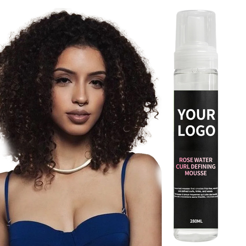 Your logo Moisturizing Fluffy Hair Gel Mousse Elastin Long Lasting Styling Foam Mousse