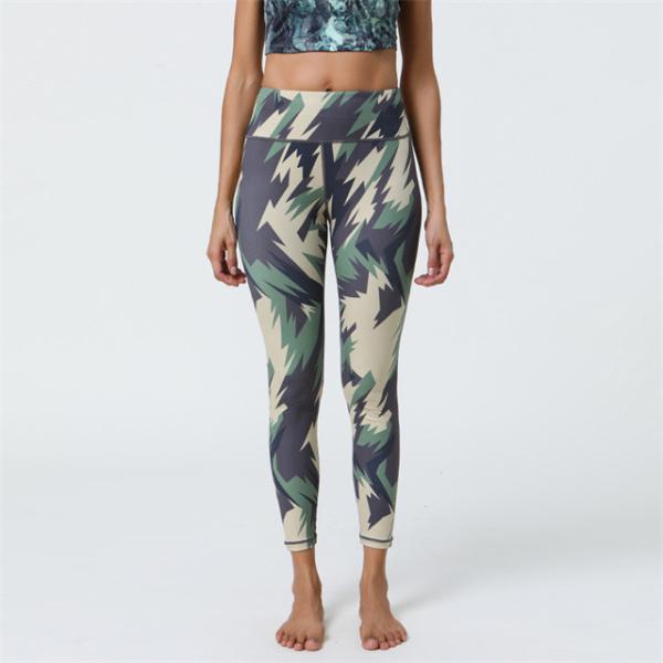 Sport Yoga Pants High Waist Tights Butt-lifting Yoga Leggings Printed Women's