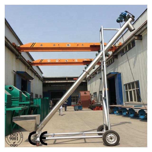 Mobile Tubular Screw Conveyor Feeder System In Grain / Chemical Industries