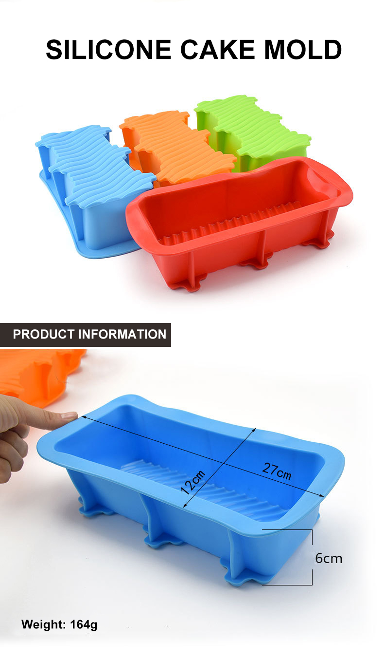 164g Heat Resistant Silicone Cake Molds Bread Baking Trays