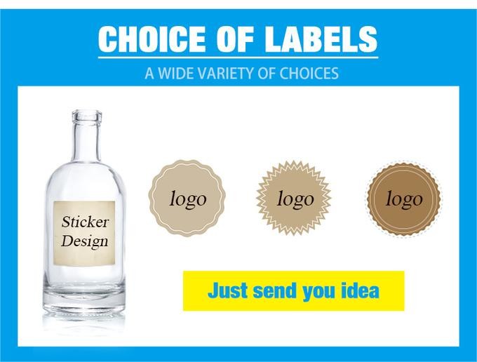 Inventory Glass Bottles Supplier 750ml Heavy Glass Liquor Bottles For Vodka Low-Priced