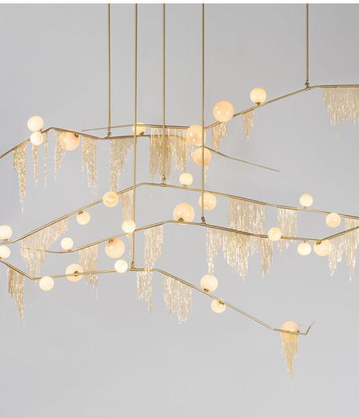 Modern Lamp Chain Suspension lamp Living room Bedroom salon lounge lights（WH-CC