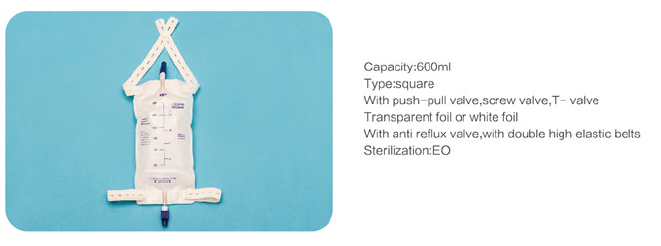 Disposable Medical Sterile Urology Series Economic Urine Bag Customized for adult PVC urine bag