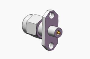 China K2.92 Male Stainless Steel Two Hole Flange with Microstrip Contact Connector wholesale