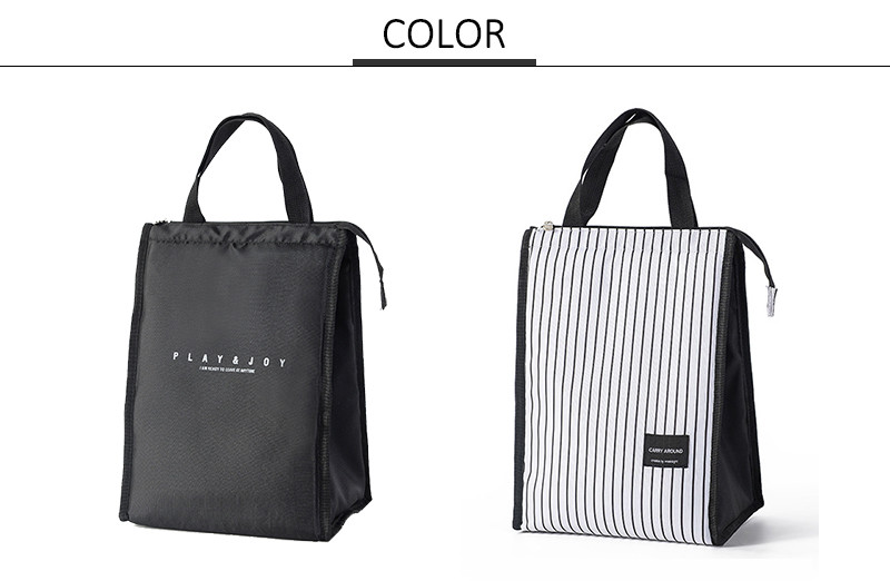 Embroidery Logo Reusable Insulated Lunch Cooler Bags