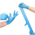 ISO9001 11'' Inspection Disposable Nitrile Gloves Powder Free Large