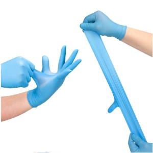 China ISO9001 11'' Inspection Disposable Nitrile Gloves Powder Free Large wholesale