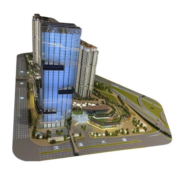 Precision Architectural Model Display 1:150 Commercial Building Model