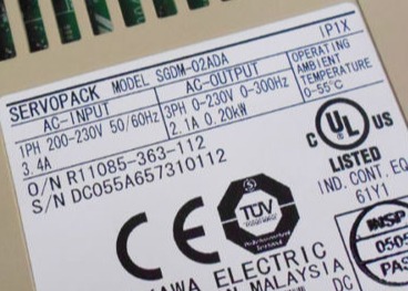 Yaskawa SGDM-02ADA SERVO PACK DRIVE SINGLE PHASE INPUT 200-230 VAC 50/60 HZ