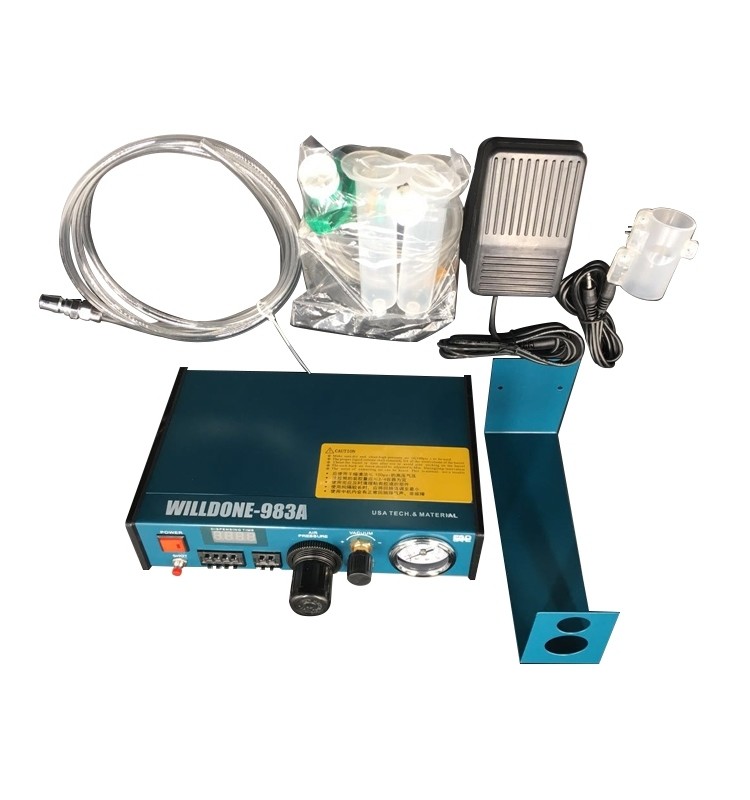 Willdone 983A Digital Semi Automatic Pneumatic Glue Dispenser, Glue Dispensing Machine