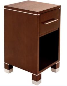 China Wooden hotel furniture stone top night stand/bed side table NT-0007 wholesale
