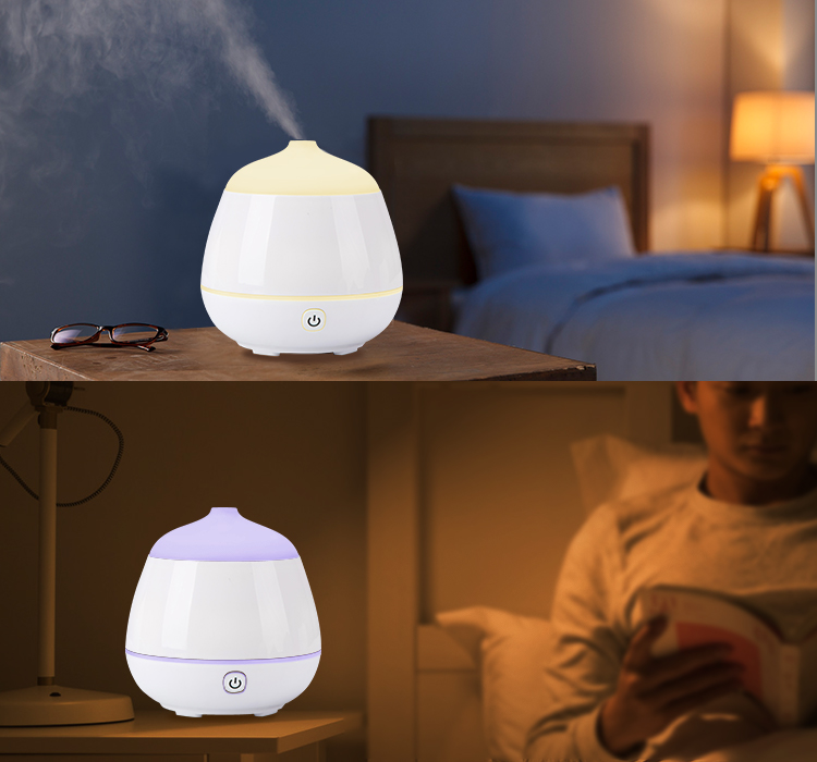 Peach Shaped 60ml Aroma Essential Oil Electric Home Wood Humidifier