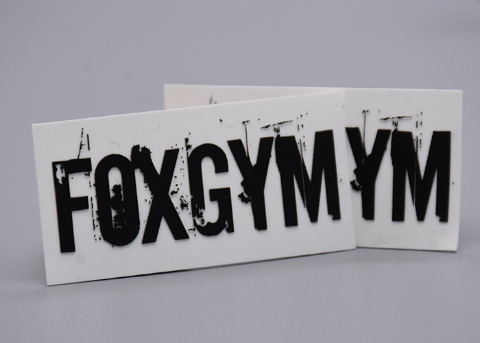 Two Color Silicone Heat Transfer Printing Label Customized For Clothes