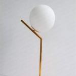Modern Glass Ball table lamps Gold Nordic Simple Bedroom Bedside Reading copper