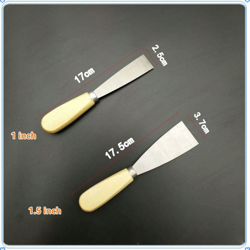 90 Degree Blade Angle Wooden Handle Paint Putty Knife Stainless Iron Scraper