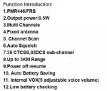 Baofeng Beifeng Bf-88e Usb Charger and Earpiece Black 3.7V English Walkie Talkie