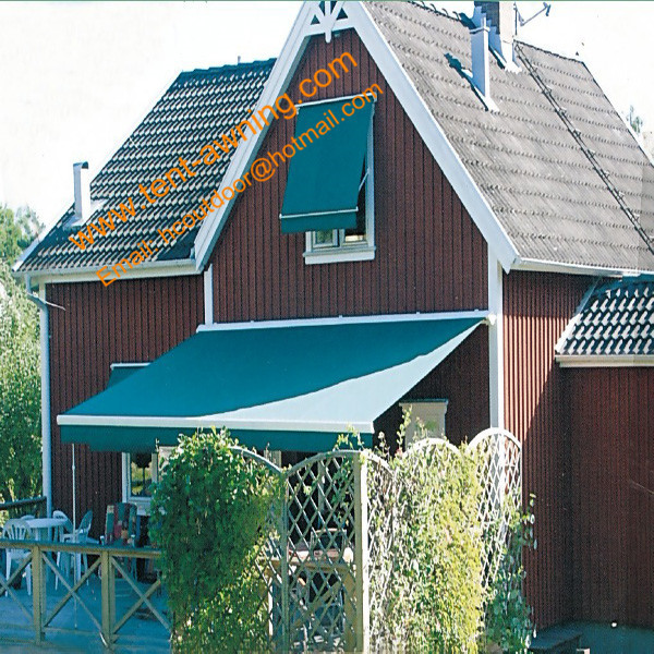 Patio Motorized Remote Control Retractable Awning and Canopies