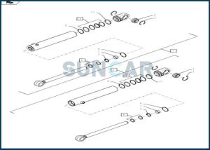 China 84572474 Steering Cylinder Seal Kit fits CNH 921G 1021G 1121G wholesale