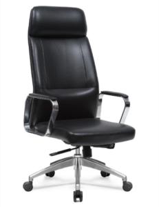 China Executive Swivel PU Leather Revolving Chair With Castors wholesale