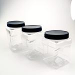 Shatterproof Kitchen Countertop 500ml Plastic Food Jars