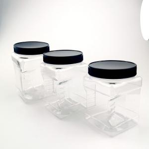 China Shatterproof Kitchen Countertop 500ml Plastic Food Jars wholesale
